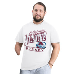 NHL White Colorado Avalanche G-III Sports by Carl Banks Adaptive Headliner T-Shirt