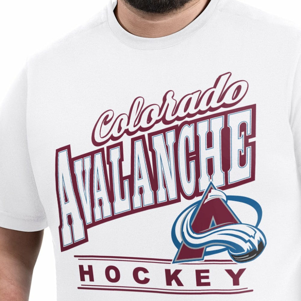 NHL White Colorado Avalanche G-III Sports by Carl Banks Adaptive Headliner T-Shirt