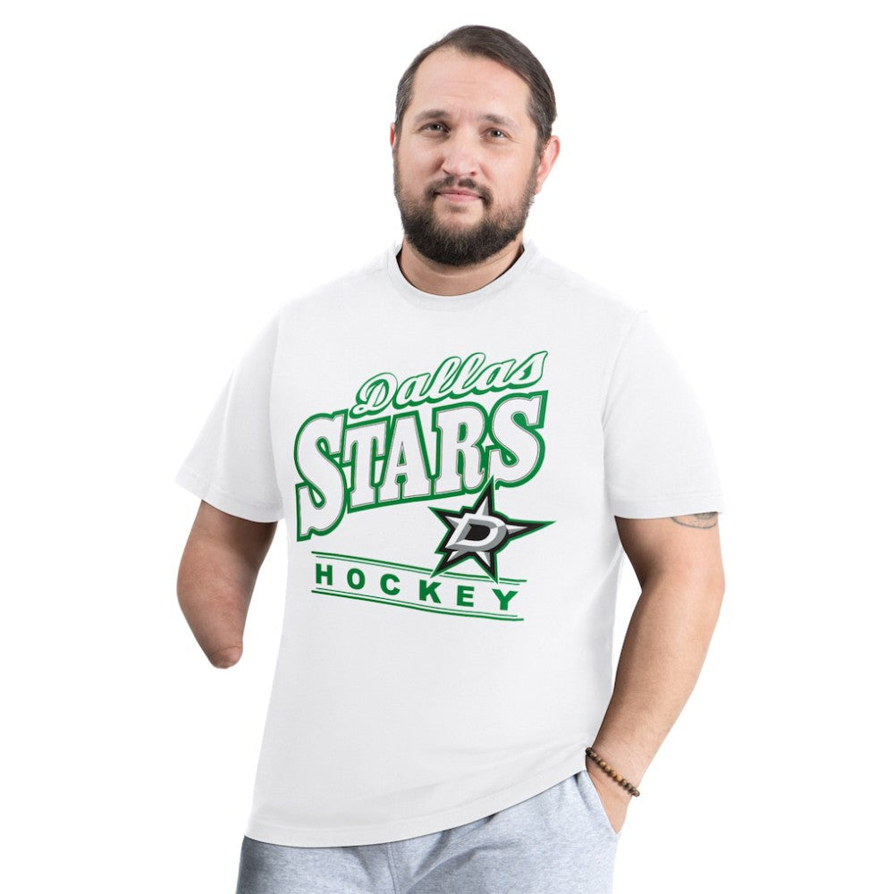 NHL White Dallas Stars G-III Sports by Carl Banks Adaptive Headliner T-Shirt
