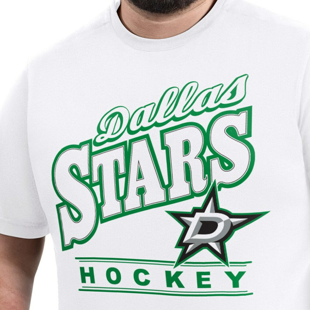 NHL White Dallas Stars G-III Sports by Carl Banks Adaptive Headliner T-Shirt