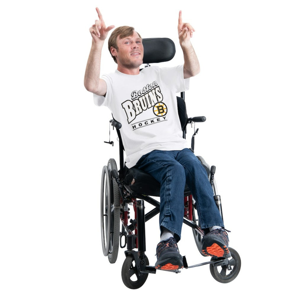 NHL White Boston Bruins G-III Sports by Carl Banks Adaptive Headliner T-Shirt