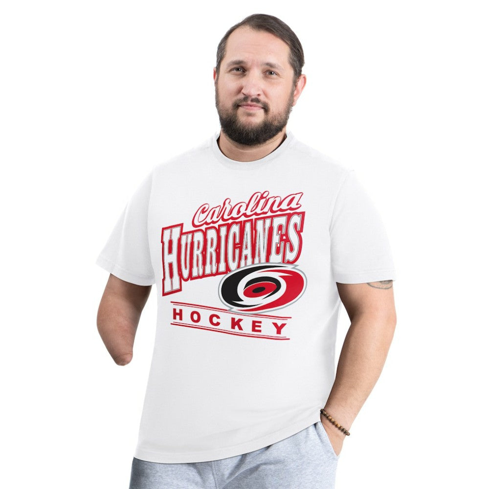 NHL White Carolina Hurricanes G-III Sports by Carl Banks Adaptive Headliner T-Shirt