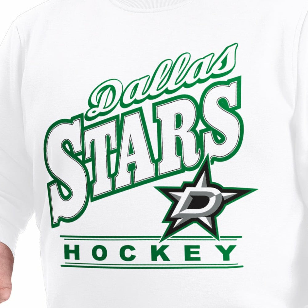 NHL White Dallas Stars G-III Sports by Carl Banks Adaptive Headliner Fleece Sweatshirt
