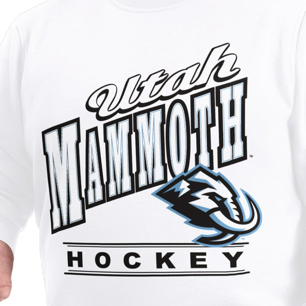 NHL White Utah Mammoth G-III Sports by Carl Banks Adaptive Headliner Fleece Sweatshirt