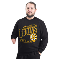 NHL Black Boston Bruins G-III Sports by Carl Banks Adaptive Headliner Fleece Sweatshirt