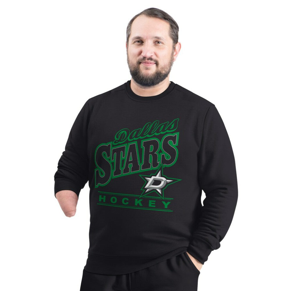 NHL Black Dallas Stars G-III Sports by Carl Banks Adaptive Headliner Fleece Sweatshirt