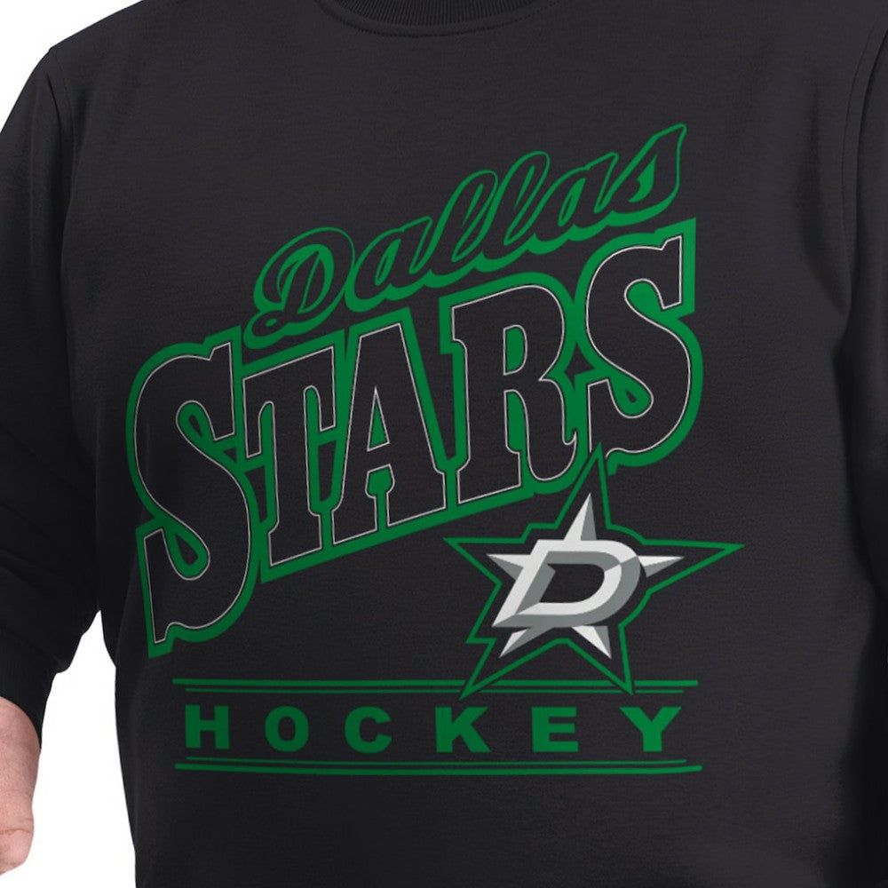 NHL Black Dallas Stars G-III Sports by Carl Banks Adaptive Headliner Fleece Sweatshirt