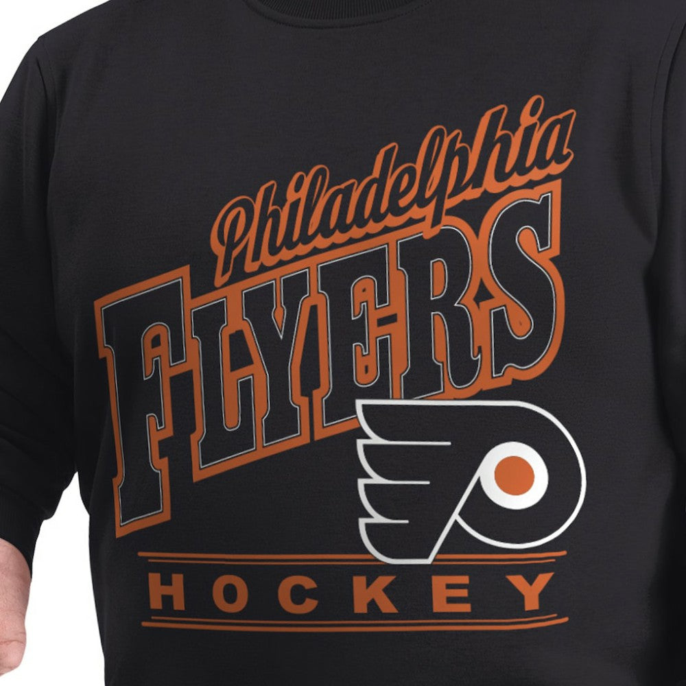 NHL Black Philadelphia Flyers G-III Sports by Carl Banks Adaptive Headliner Fleece Sweatshirt