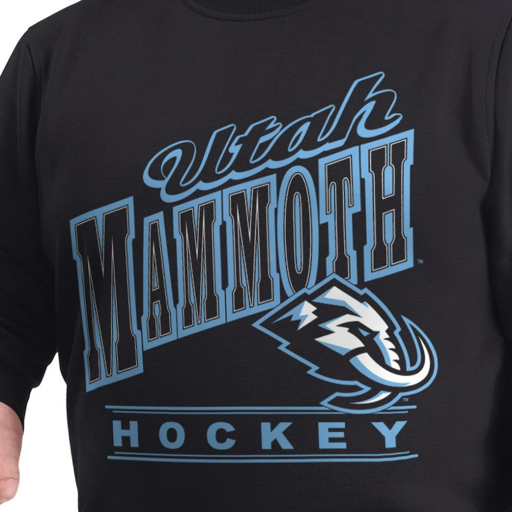 NHL Black Utah Mammoth G-III Sports by Carl Banks Adaptive Headliner Fleece Sweatshirt