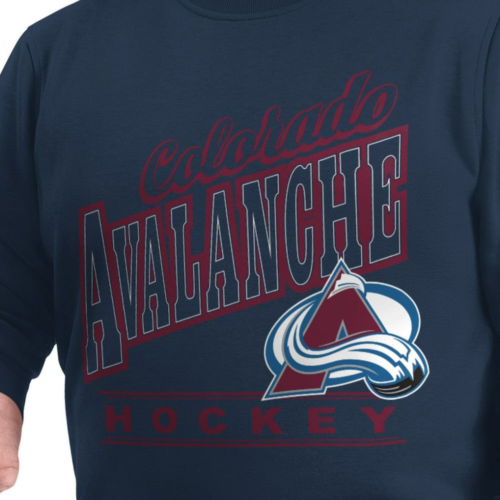 NHL Navy Colorado Avalanche G-III Sports by Carl Banks Adaptive Headliner Fleece Sweatshirt