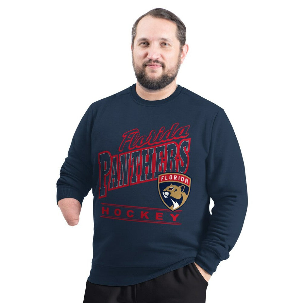 NHL Navy Florida Panthers G-III Sports by Carl Banks Adaptive Headliner Fleece Sweatshirt