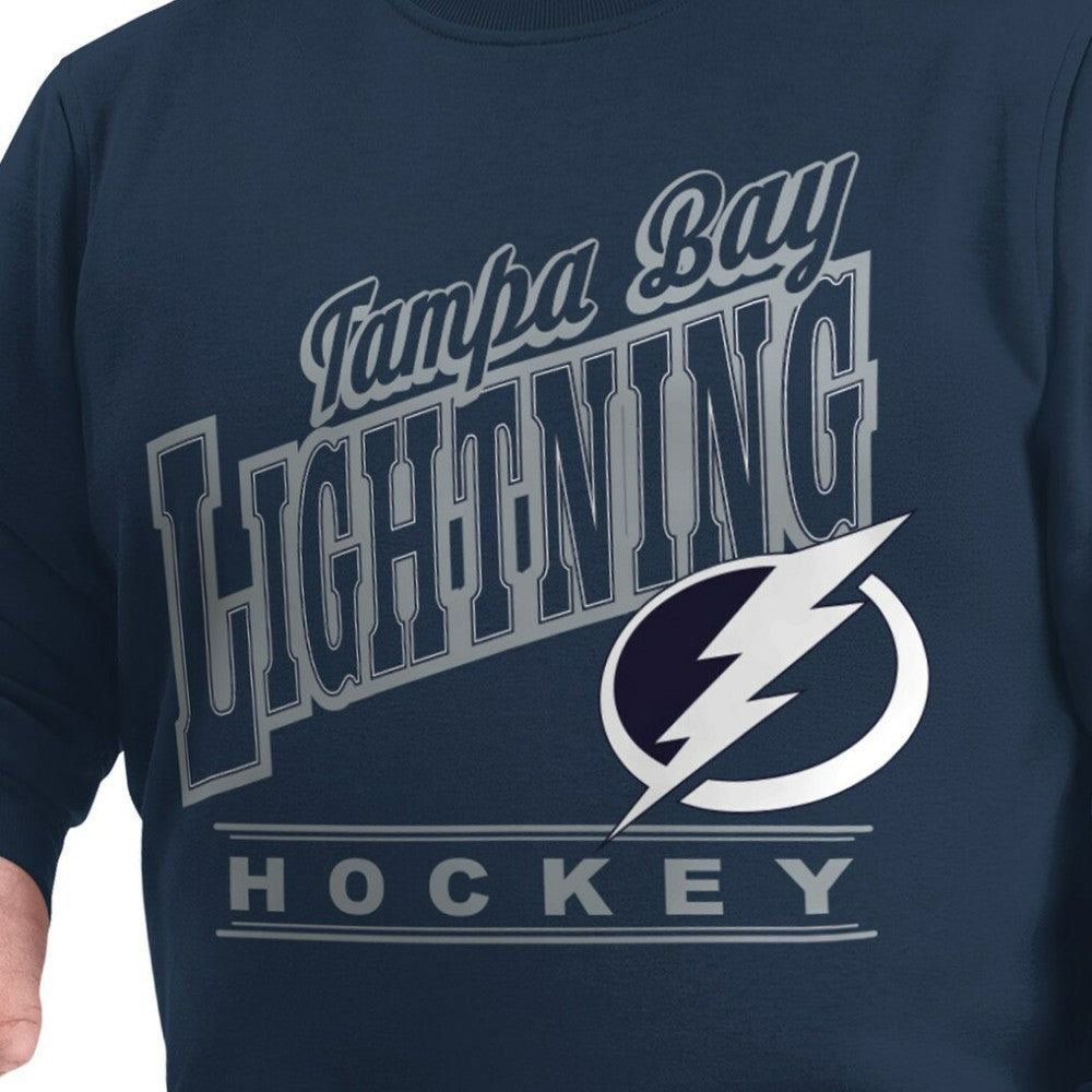 NHL Navy Tampa Bay Lightning G-III Sports by Carl Banks Adaptive Headliner Fleece Sweatshirt
