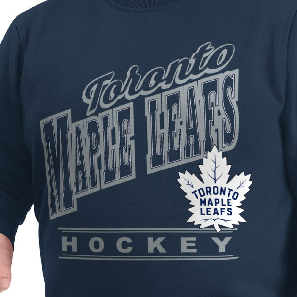 NHL Navy Toronto Maple Leafs G-III Sports by Carl Banks Adaptive Headliner Fleece Sweatshirt