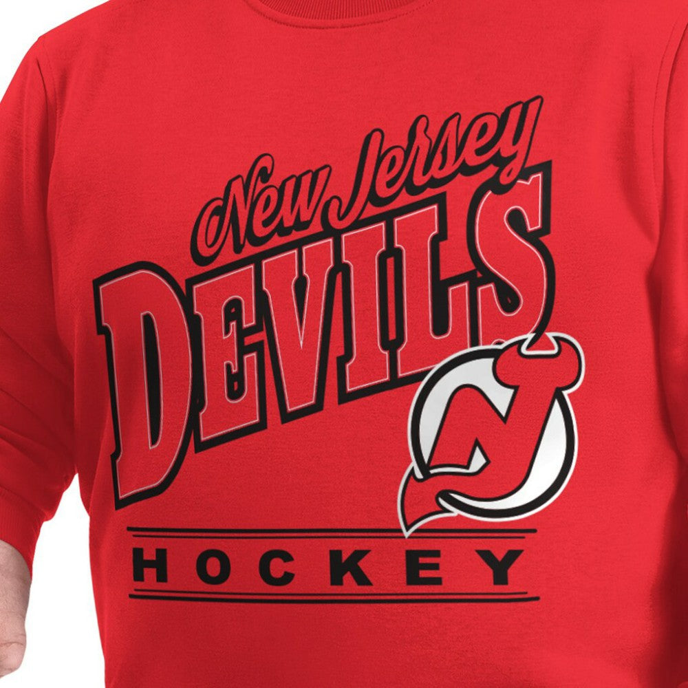 NHL Red New Jersey Devils G-III Sports by Carl Banks Adaptive Headliner Fleece Sweatshirt