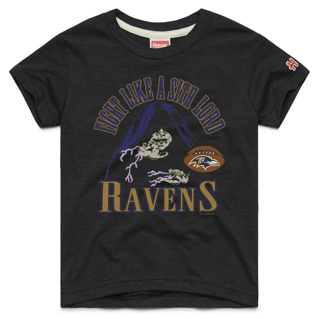 Homage Youth Star Wars x NFL Tri-Blend T-Shirt - Baltimore Ravens