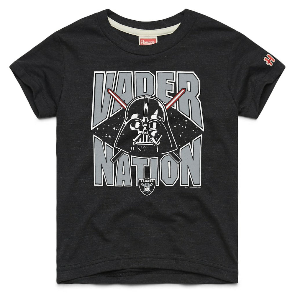 Homage Youth Star Wars x NFL Tri-Blend T-Shirt - Las Vegas Raiders