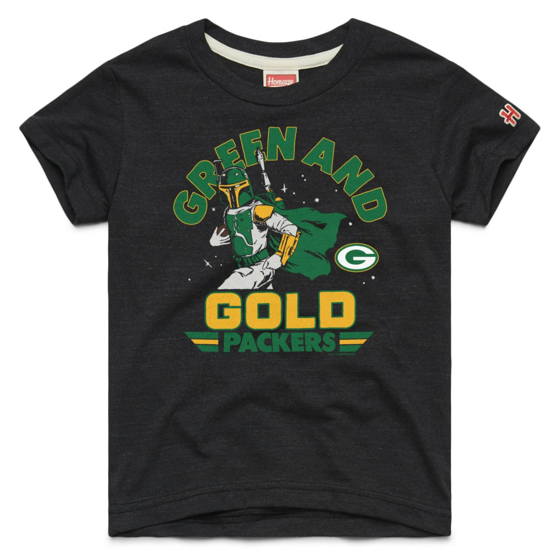 Homage Youth Star Wars x NFL Tri-Blend T-Shirt - Green Bay Packers