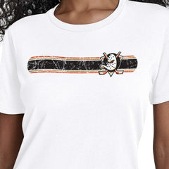 NHL White Anaheim Ducks Starter Women's Team Stripe T-Shirt
