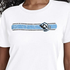 NHL White Utah Mammoth Starter Women's Team Stripe T-Shirt