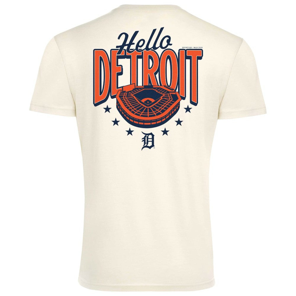 MLB Detroit Tigers Sportiqe Unisex Hello Detroit Duke Oversized T-Shirt