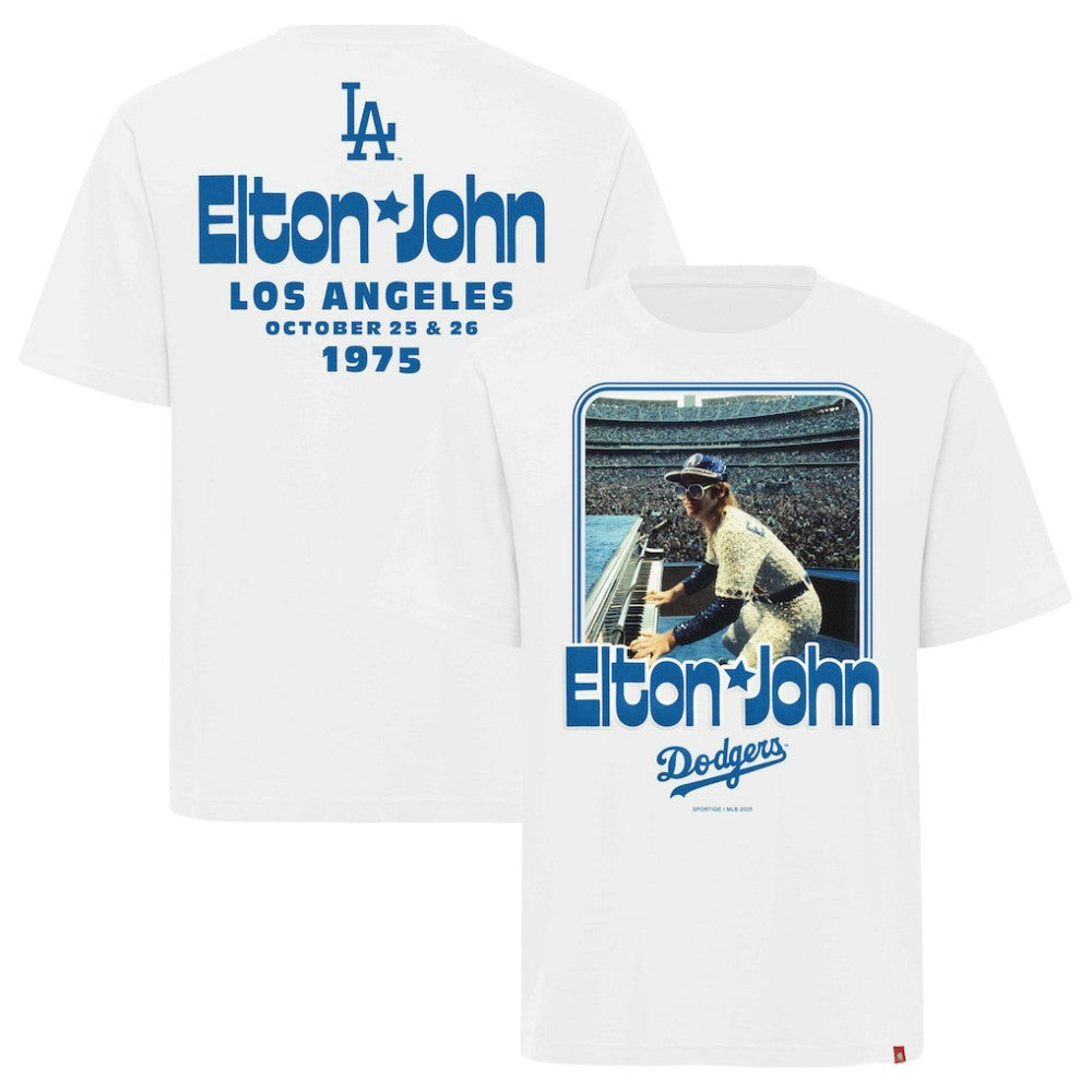 MLB Los Angeles Dodgers x Elton John Sportiqe Unisex  Duke Oversized T-Shirt