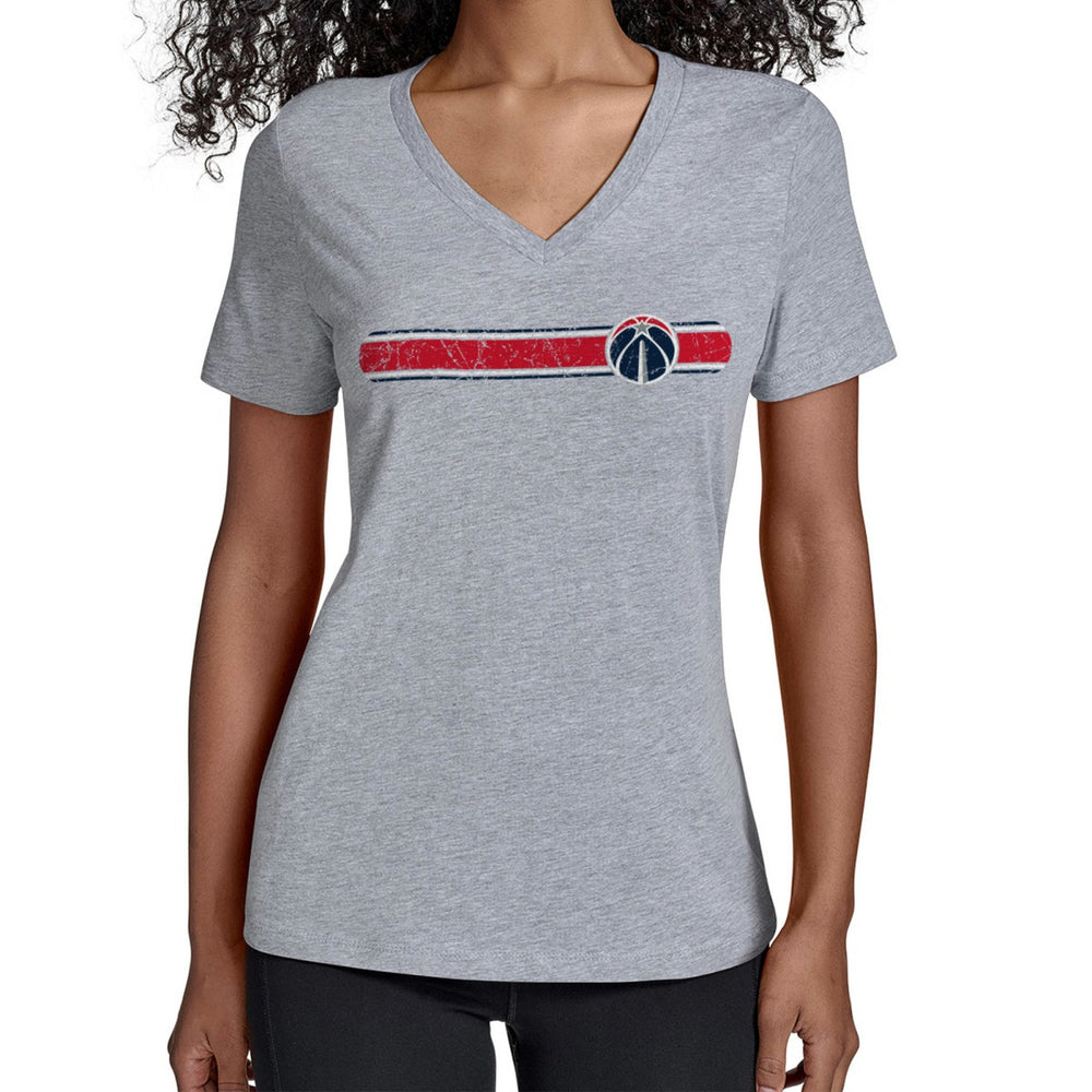 NBA Washington Wizards Starter Women's Team Stripe V-Neck T-Shirt