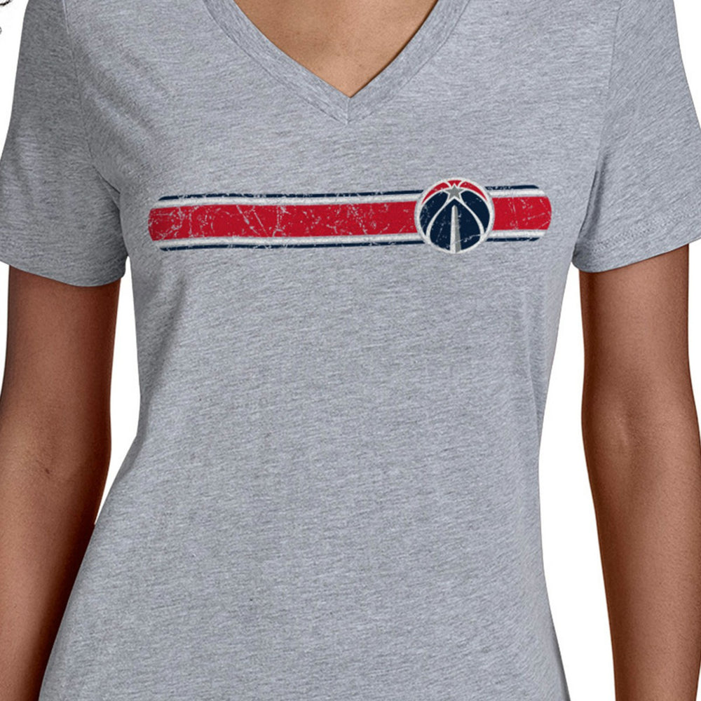 NBA Washington Wizards Starter Women's Team Stripe V-Neck T-Shirt