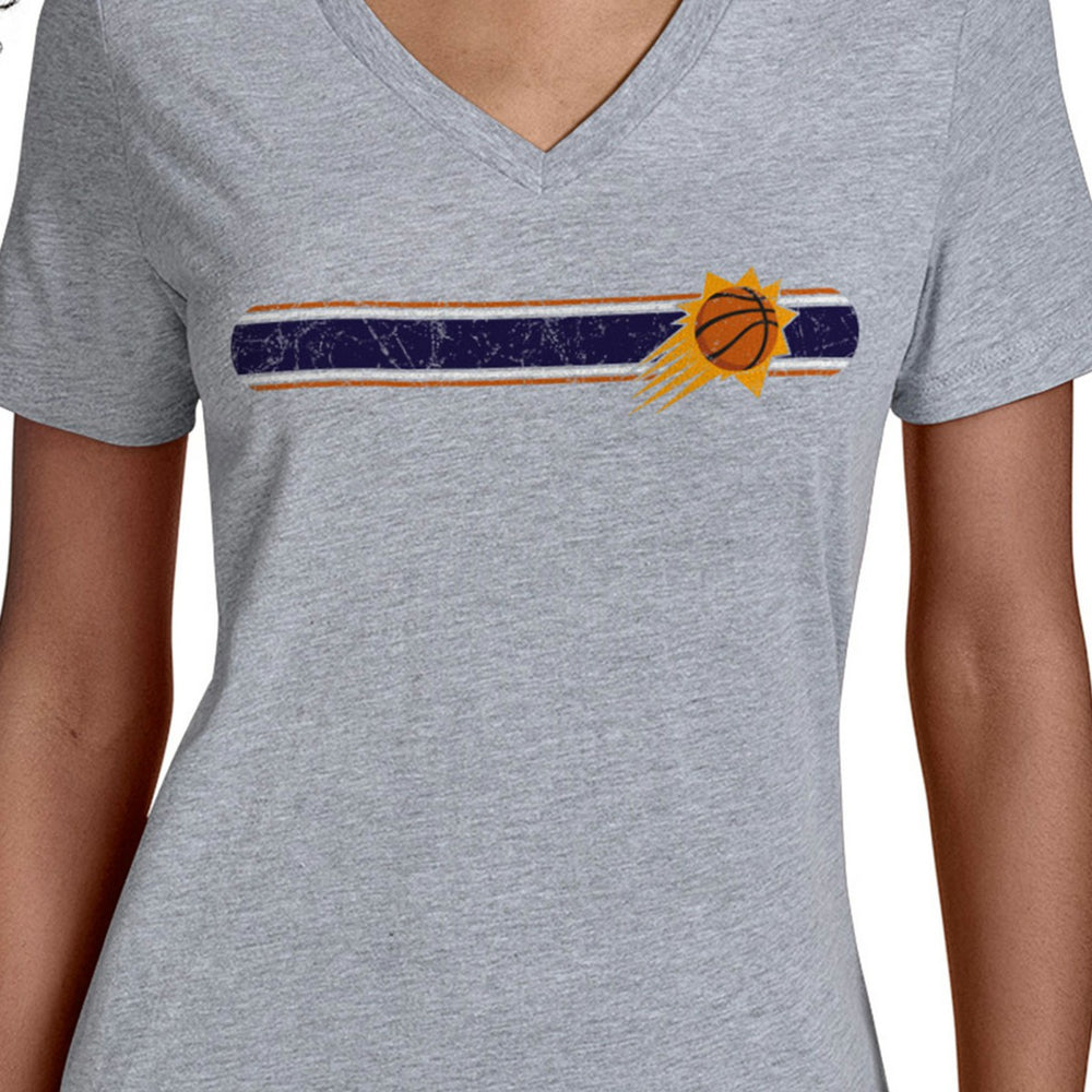 NBA Phoenix Suns Starter Women's Team Stripe V-Neck T-Shirt