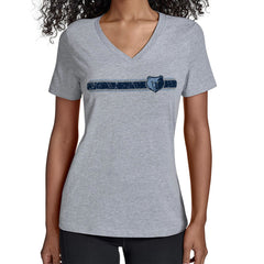 NBA Memphis Grizzlies Starter Women's Team Stripe V-Neck T-Shirt