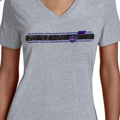 NBA Utah Jazz Starter Women's Team Stripe V-Neck T-Shirt