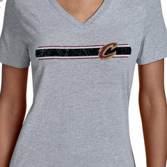 NBA Cleveland Cavaliers Starter Women's Team Stripe V-Neck T-Shirt sale
