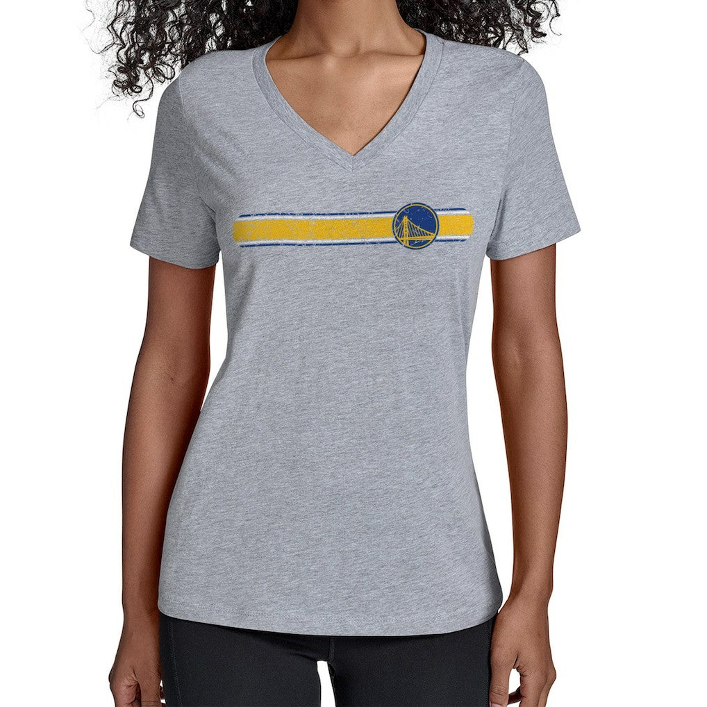 NBA Golden State Warriors Starter Women's Team Stripe V-Neck T-Shirt sale