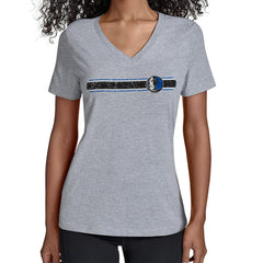 NBA Dallas Mavericks Starter Women's Team Stripe V-Neck T-Shirt sale