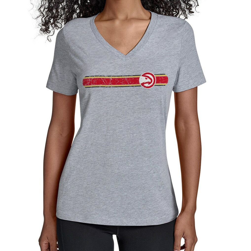 NBA Atlanta Hawks Starter Women's Team Stripe V-Neck T-Shirt