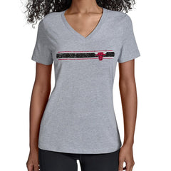 NBA Chicago Bulls Starter Women's Team Stripe V-Neck T-Shirt sale