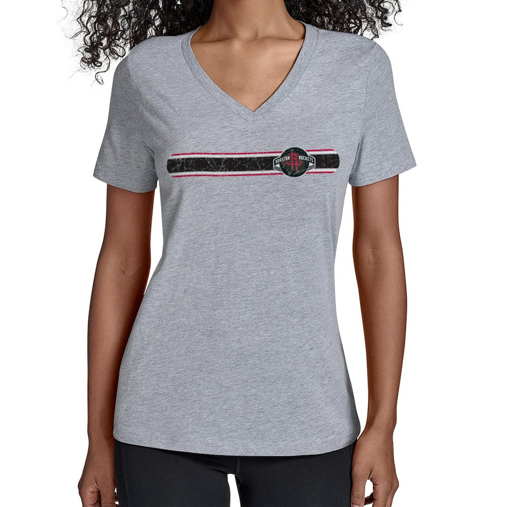 NBA Houston Rockets Starter Women's Team Stripe V-Neck T-Shirt