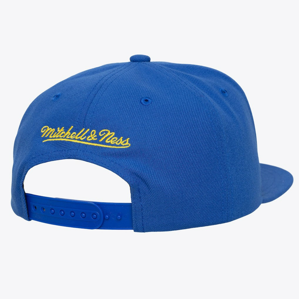 NBA Golden State Warriors Hardwood Classics Old School Stacked Text Snapback Hat sale