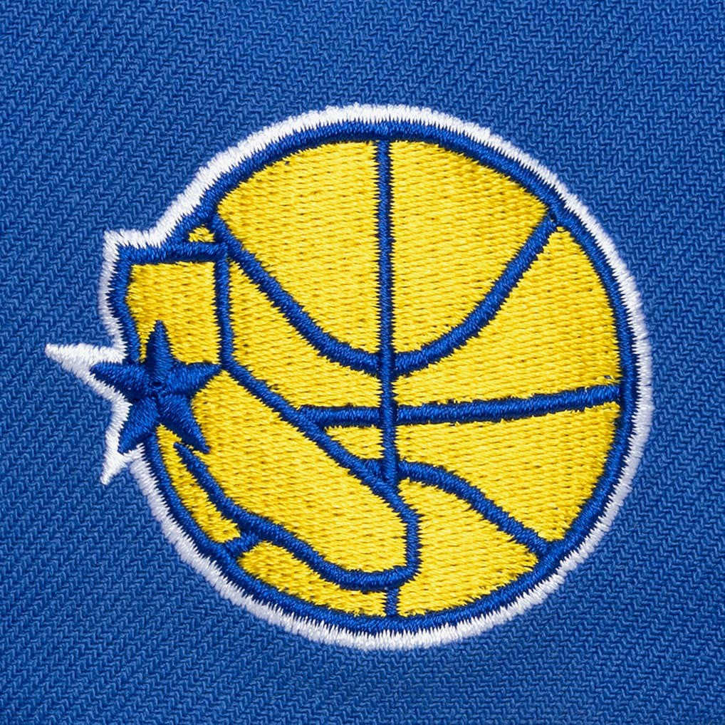 NBA Golden State Warriors Hardwood Classics Old School Stacked Text Snapback Hat sale