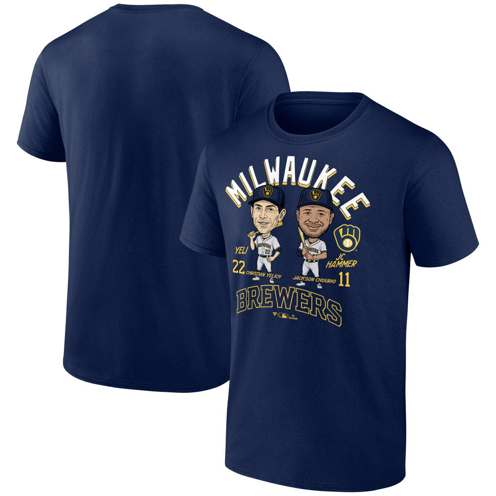 MLB Jackson Chourio & Christian Yelich Milwaukee Brewers Player Duo T-Shirt