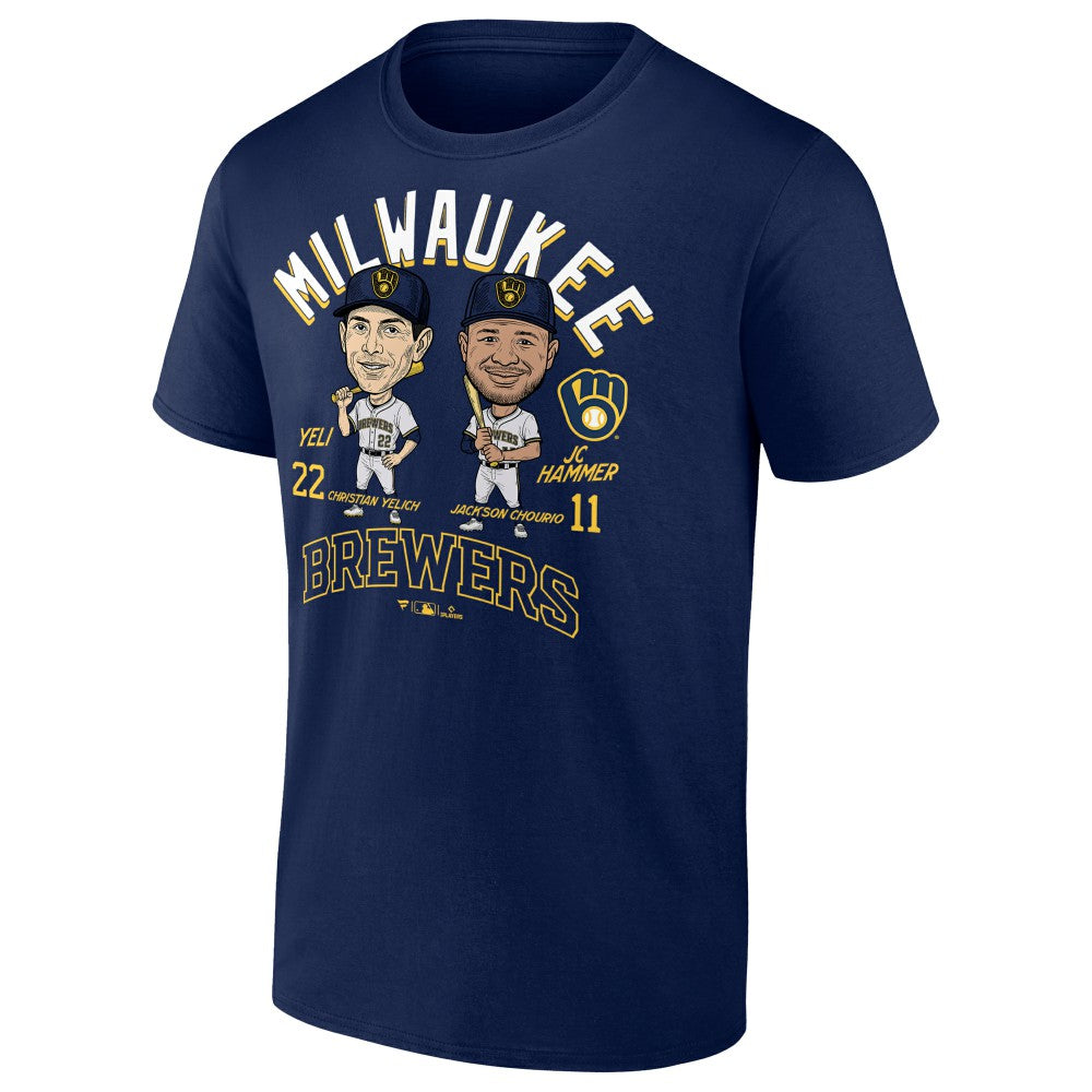 MLB Jackson Chourio & Christian Yelich Milwaukee Brewers Player Duo T-Shirt