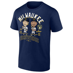 MLB Jackson Chourio & Christian Yelich Milwaukee Brewers Player Duo T-Shirt