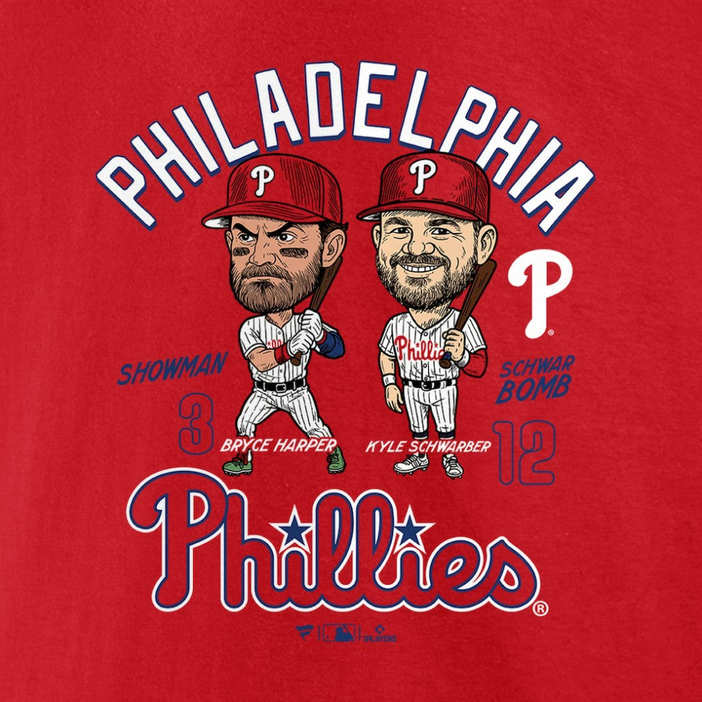 MLB Bryce Harper & Kyle Schwarber Philadelphia Phillies Player Duo T-Shirt