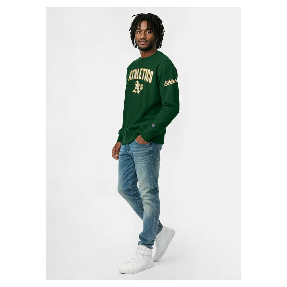 MLB Athletics Champion Reverse Weave Chenille Sweatshirt
