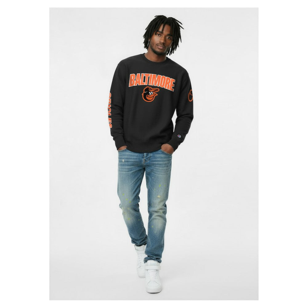 MLB Baltimore Orioles Champion Reverse Weave Chenille Sweatshirt