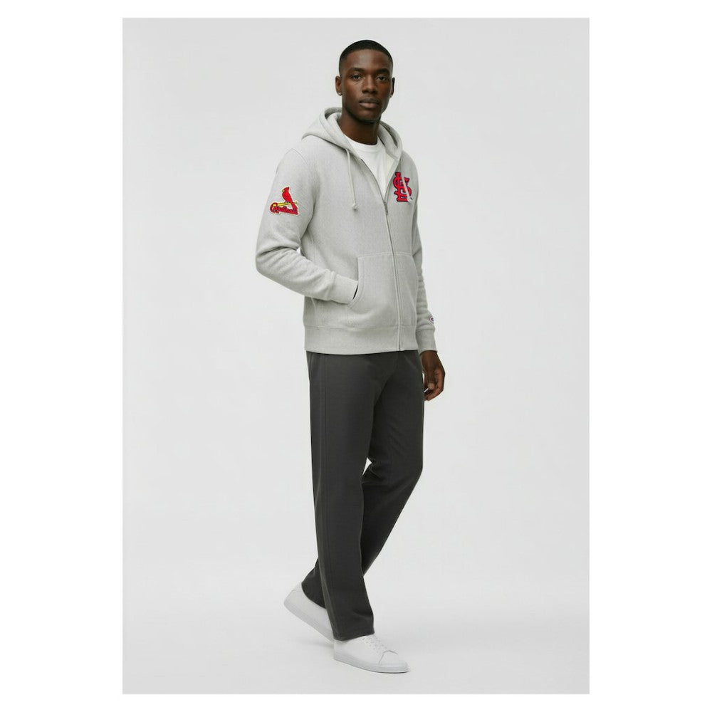 MLB St. Louis Cardinals Champion Reverse Weave Chenille Full-Zip Hoodie