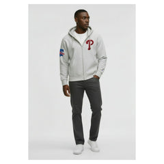 MLB Philadelphia Phillies Champion Reverse Weave Chenille Full-Zip Hoodie