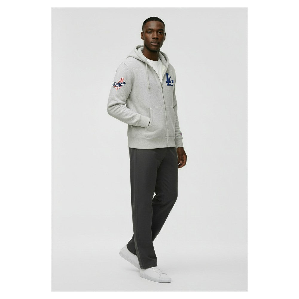 MLB Los Angeles Dodgers Champion Reverse Weave Chenille Full-Zip Hoodie