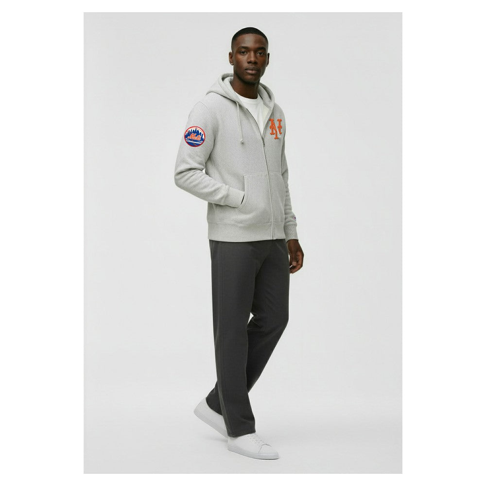 MLB New York Mets Champion Reverse Weave Chenille Full-Zip Hoodie
