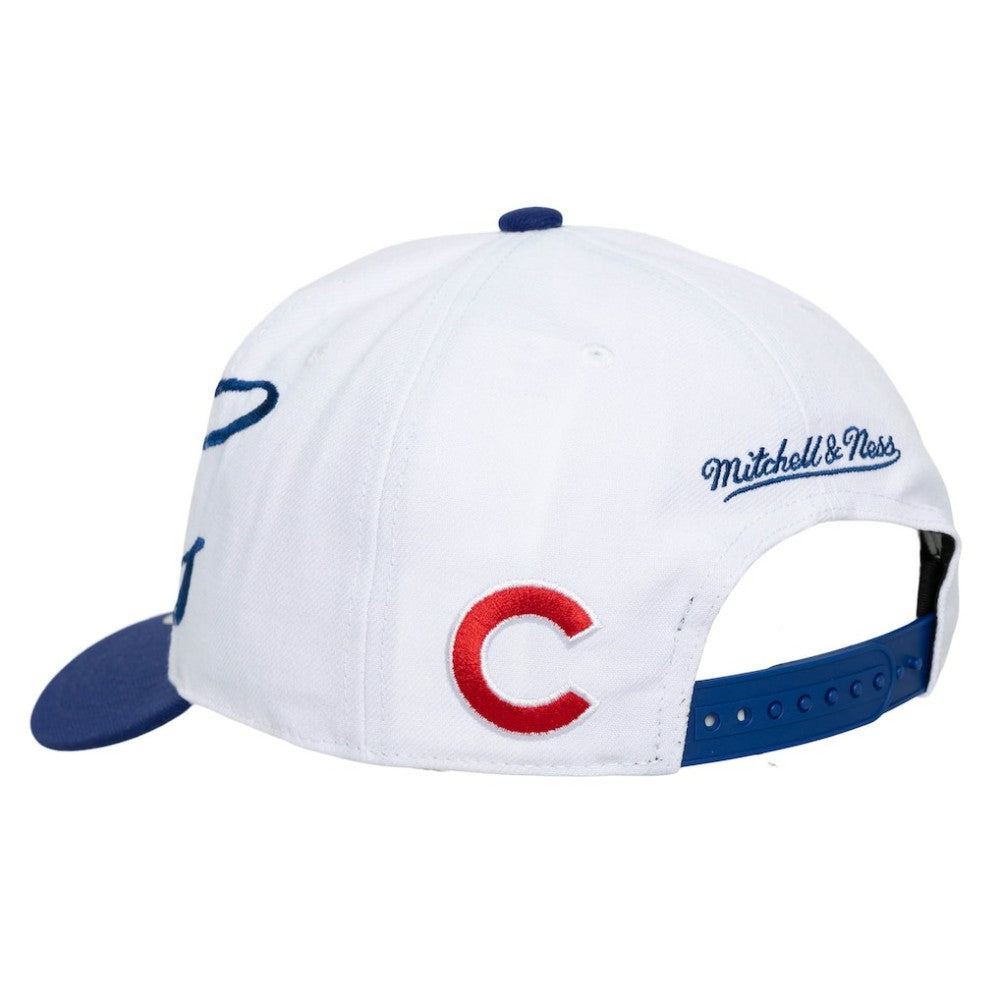 MLB Chicago Cubs Mitchell & Ness Unisex XL Script Pro Crown Snapback Hat