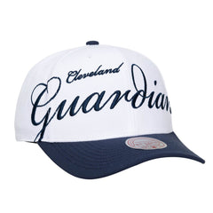 MLB Cleveland Guardians Mitchell & Ness Unisex XL Script Pro Crown Snapback Hat